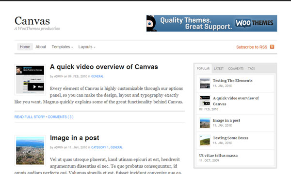 canvas-mojo Canvas Woothemes WordPress Theme
