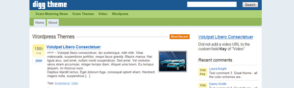 Digg WordPress Theme