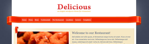 Delicious Restaurant WordPress Theme