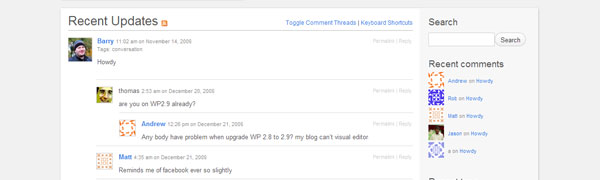 P2 wordpress theme