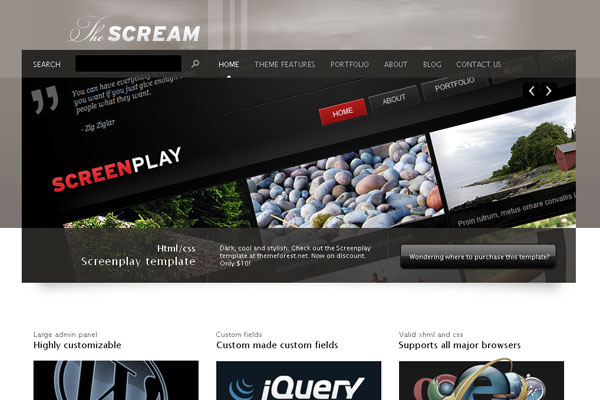 thescream The Scream by Phi / ThemeForest